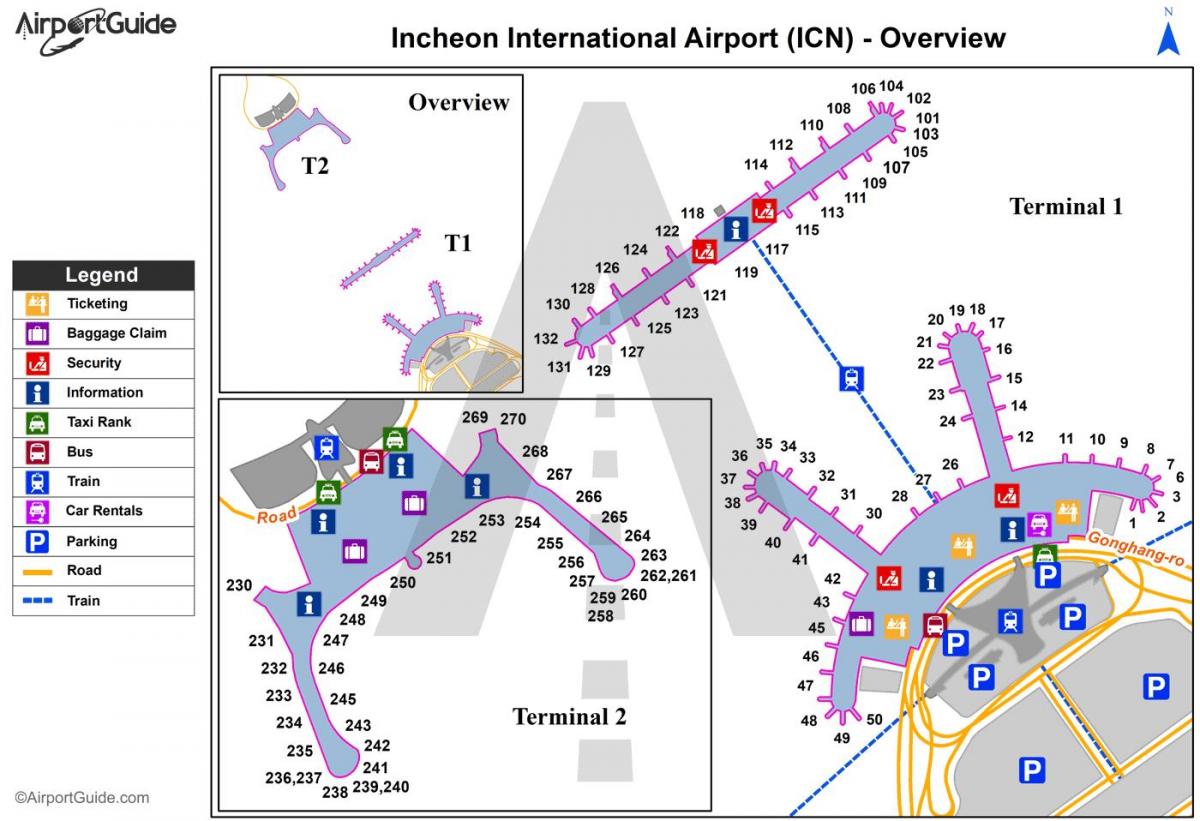 خريطة محطة مطار سيول